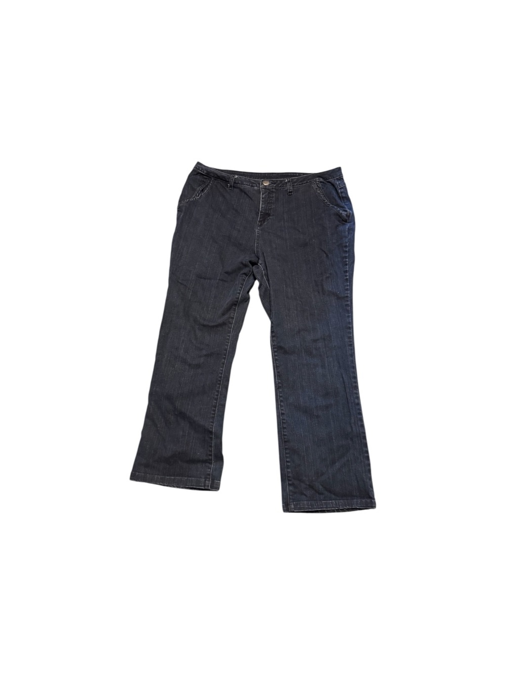 Denim & Co. women's plus-size jeans, dark wash, mid-rise fit sz 20w